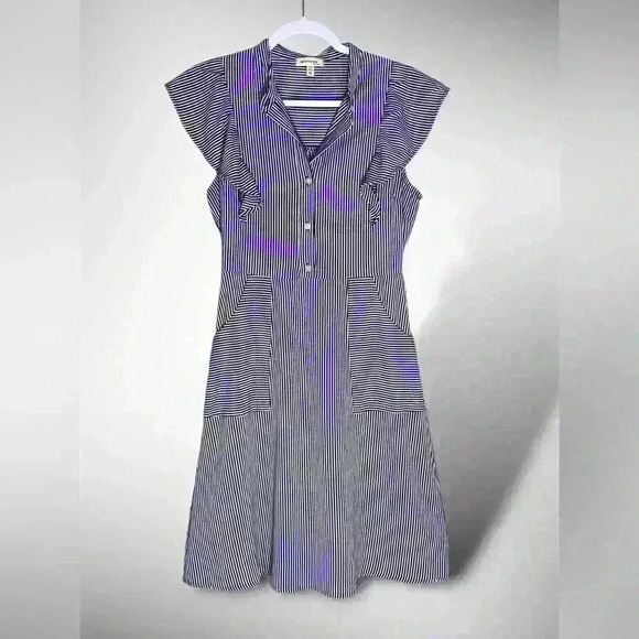 Dresses & Skirts - Blue and White Dress by Monteau of Los Angeles VTG 1950-60 Seersucker Style Med
